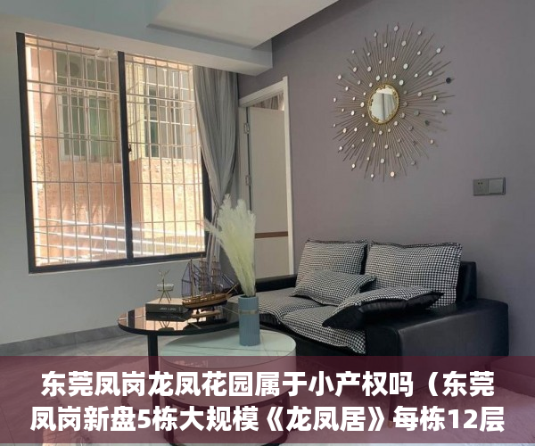 东莞凤岗龙凤花园属于小产权吗（东莞凤岗新盘5栋大规模《龙凤居》每栋12层豪宅 278万一 ）小产权房怎么，