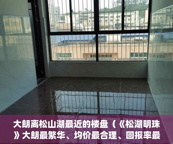 大朗离松山湖最近的楼盘（《松湖明珠》大朗最繁华、均价最合理、回报率最高楼盘 ）福润雅居小产权房产证怎么办，