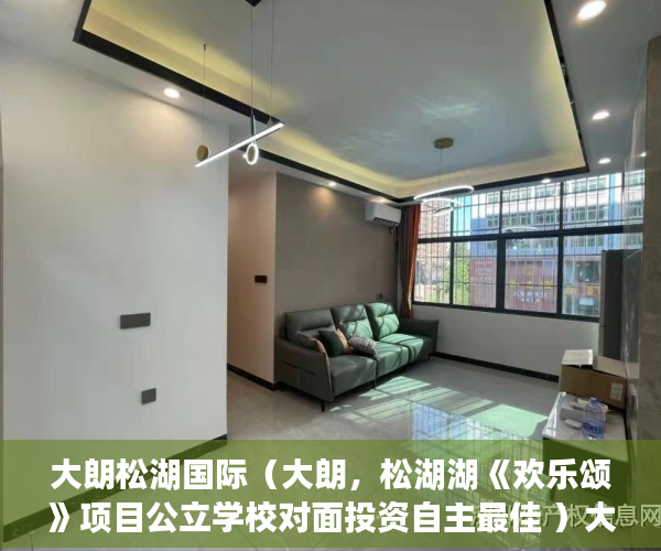 大朗松湖国际（大朗，松湖湖《欢乐颂》项目公立学校对面投资自主最佳 ）大产权办理多久之后分小产权，