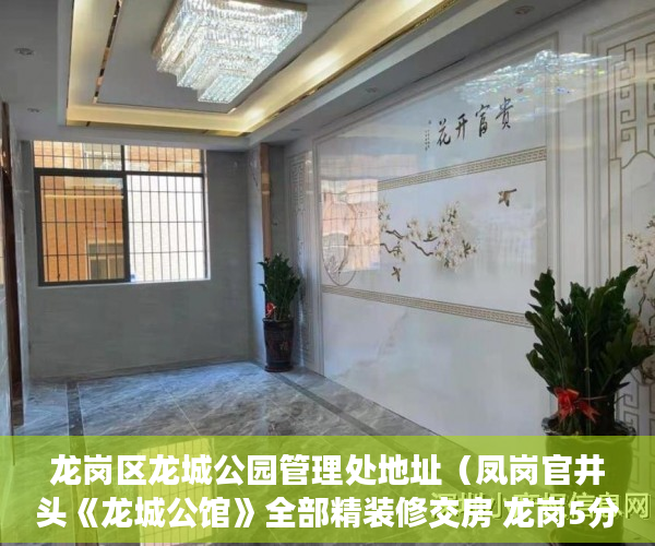 龙岗区龙城公园管理处地址（凤岗官井头《龙城公馆》全部精装修交房 龙岗5分钟车程 ）小产权买到手多久能转卖，