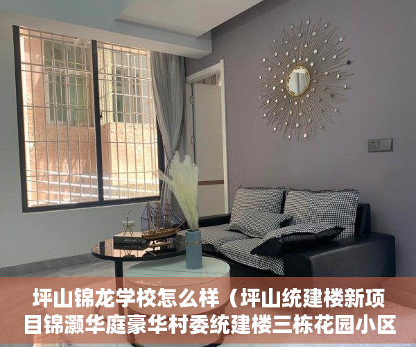 坪山锦龙学校怎么样（坪山统建楼新项目锦灏华庭豪华村委统建楼三栋花园小区 ）小产权继承换证多久办好，