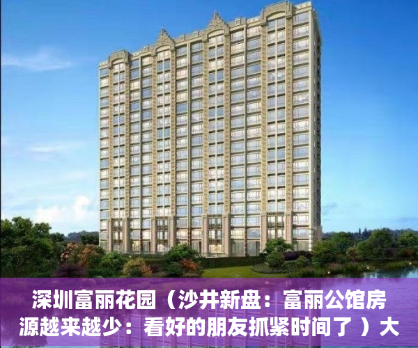 深圳富丽花园（沙井新盘：富丽公馆房源越来越少：看好的朋友抓紧时间了 ）大产权转小产权了多久可以出售，