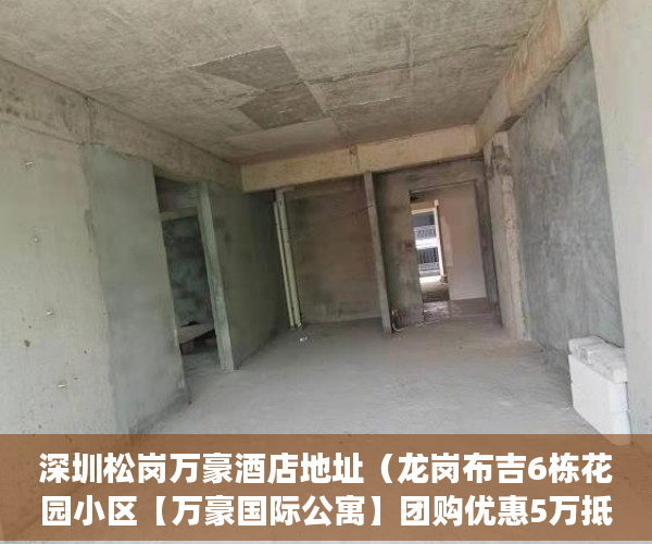 深圳松岗万豪酒店地址（龙岗布吉6栋花园小区【万豪国际公寓】团购优惠5万抵12万 ）小产权大队见证盖章要多久，