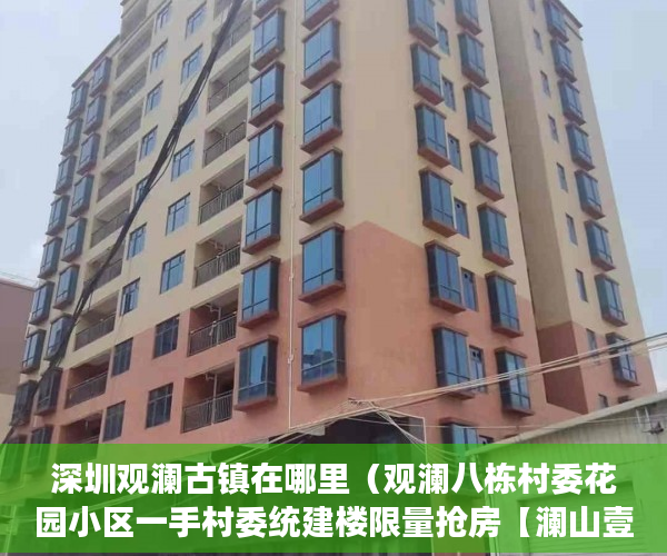 深圳观澜古镇在哪里（观澜八栋村委花园小区一手村委统建楼限量抢房【澜山壹 ）小产权转正多久能卖，