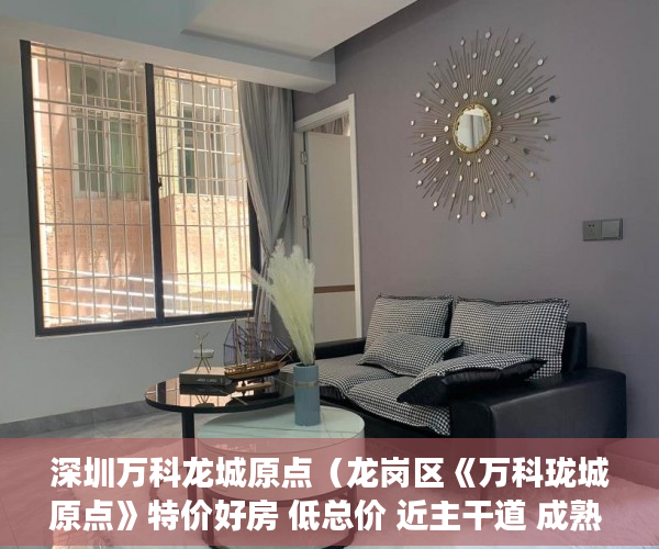 深圳万科龙城原点（龙岗区《万科珑城原点》特价好房 低总价 近主干道 成熟 ）小产权的房子多久能卖出去，