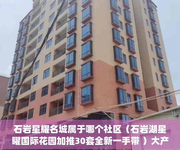 石岩星耀名城属于哪个社区（石岩湖星曜国际花园加推30套全新一手带 ）大产权下来后小产权多久可以办理，