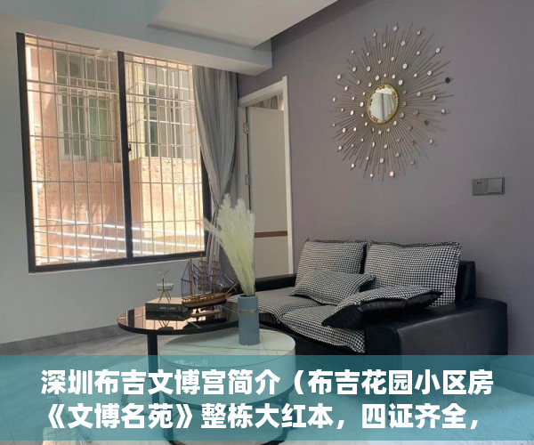 深圳布吉文博宫简介（布吉花园小区房《文博名苑》整栋大红本，四证齐全， ）小产权房怎么分期，