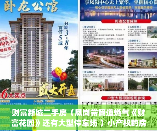 财富新城二手房（凤岗带管道燃气《财富花园》还有大型停车场 ）小产权的房子怎么过户，