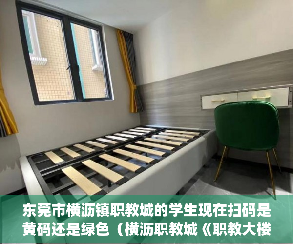 东莞市横沥镇职教城的学生现在扫码是黄码还是绿色（横沥职教城《职教大楼》明天开抢2580元起一平的好房子 ）小产权法院多久，