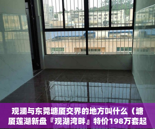 观澜与东莞塘厦交界的地方叫什么（塘厦莲湖新盘『观湖湾畔』特价198万套起 ）小产权房产证西安怎么办，