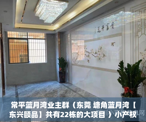 常平蓝月湾业主群（东莞 塘角蓝月湾【东兴颐品】共有22栋的大项目 ）小产权房屋公证后管多久，
