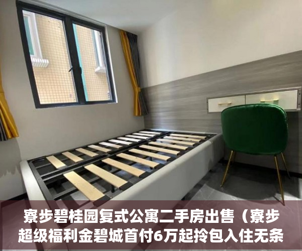 寮步碧桂园复式公寓二手房出售（寮步超级福利金碧城首付6万起拎包入住无条件分期8年 ）小产权公证处房产公证要多久，