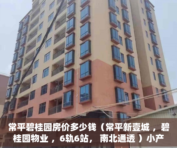 常平碧桂园房价多少钱（常平新壹城 ，碧桂园物业 ，6轨6站， 南北通透 ）小产权按揭贷款下来要多久，