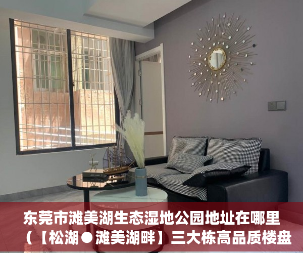 东莞市滩美湖生态湿地公园地址在哪里（【松湖●滩美湖畔】三大栋高品质楼盘 拨动您的心弦 ）要怎么买小产权房，