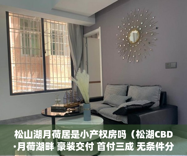 松山湖月荷居是小产权房吗（松湖CBD·月荷湖畔 豪装交付 首付三成 无条件分期十年 ）小产权房怎么办理房产证，