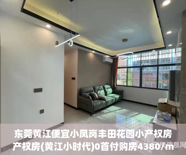 东莞黄江便宜小凤岗丰田花园小产权房产权房(黄江小时代)0首付购房4380/m2起,利息6厘小产权房_首付