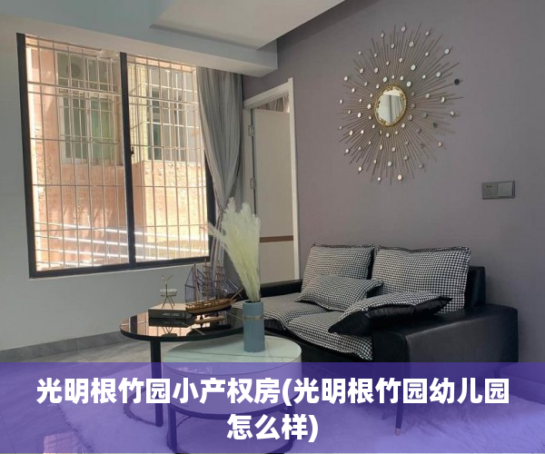 光明根竹园小产权房(光明根竹园幼儿园怎么样) 光明根竹园小产权房(光明根竹园幼儿园怎么样)