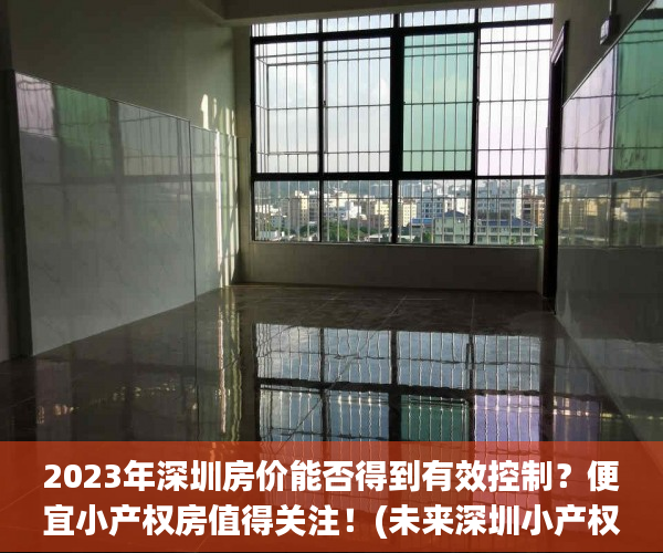 2023年深圳房价能否得到有效控制？便宜小产权房值得关注！(未来深圳小产权房房价走势)