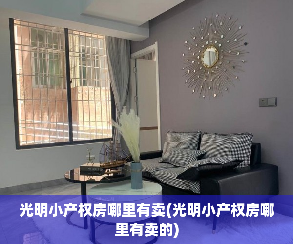 光明小产权房哪里有卖(光明小产权房哪里有卖的) 光明小产权房哪里有卖(光明小产权房哪里有卖的)