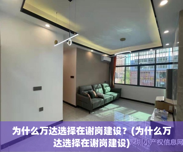为什么万达选择在谢岗建设？(为什么万达选择在谢岗建设)