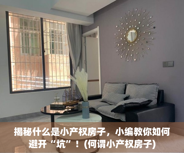 揭秘什么是小产权房子，小编教你如何避开“坑”！(何谓小产权房子)