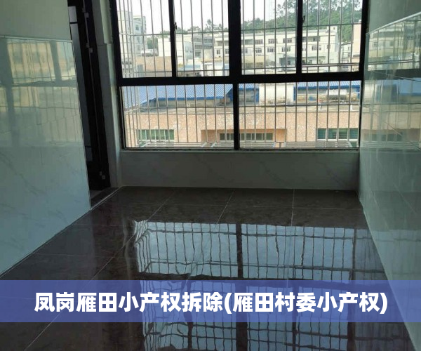 凤岗雁田小产权拆除(雁田村委小产权)