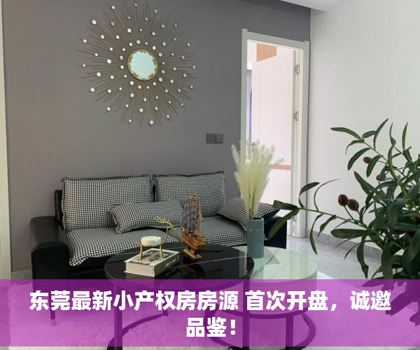 东莞最新小产权房房源 首次开盘，诚邀品鉴！