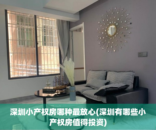 深圳小产权房哪种最放心(深圳有哪些小产权房值得投资)
