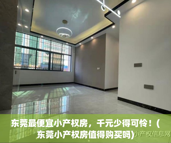 东莞最便宜小产权房，千元少得可怜！(东莞小产权房值得购买吗)