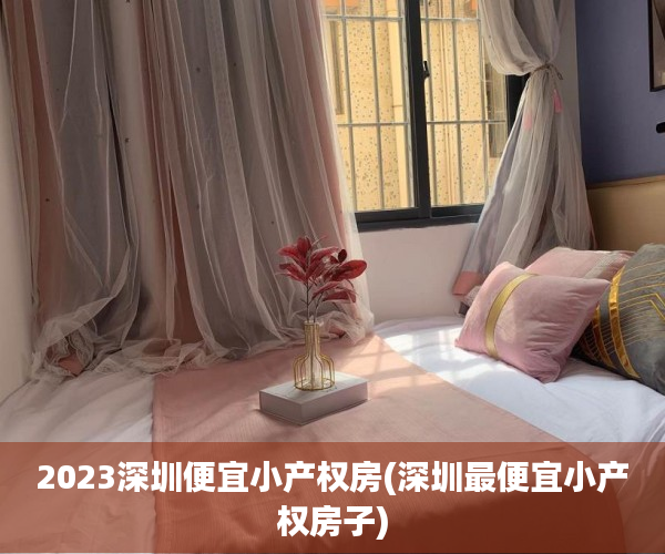 2023深圳便宜小产权房(深圳最便宜小产权房子)