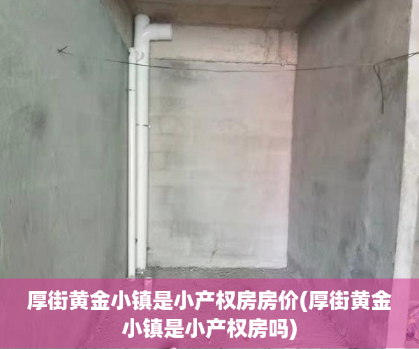 厚街黄金小镇是小产权房房价(厚街黄金小镇是小产权房吗)