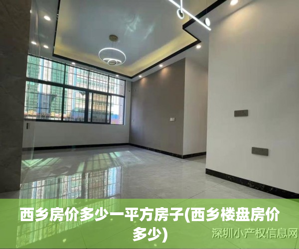 西乡房价多少一平方房子(西乡楼盘房价多少)