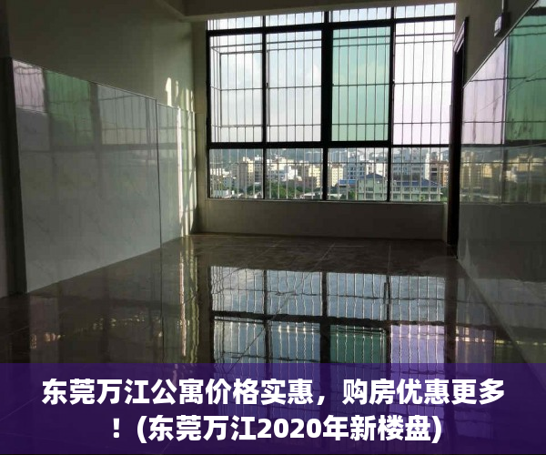 东莞万江公寓价格实惠，购房优惠更多！(东莞万江2020年新楼盘)