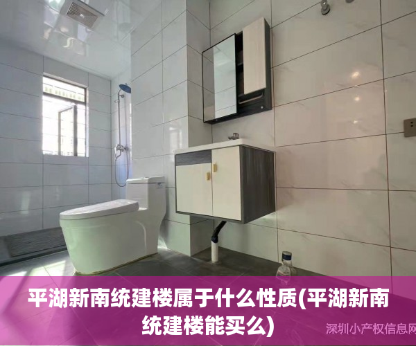 平湖新南统建楼属于什么性质(平湖新南统建楼能买么)