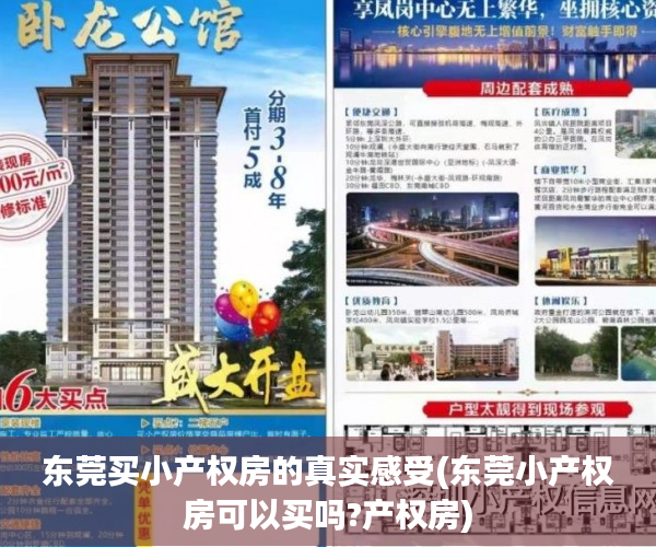 东莞买小产权房的真实感受(东莞小产权房可以买吗?产权房) 东莞买小产权房的真实感受(东莞小产权房可以买吗?产权房)