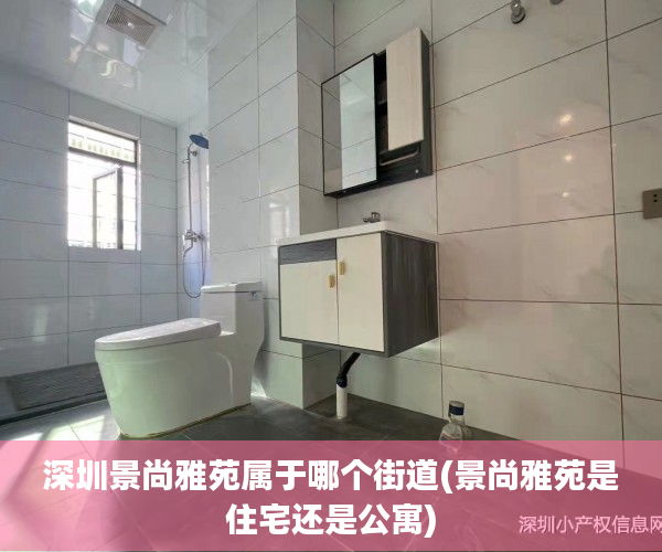 深圳景尚雅苑属于哪个街道(景尚雅苑是住宅还是公寓)