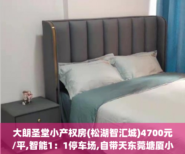 大朗圣堂小产权房(松湖智汇城)4700元/平,智能1：1停车场,自带天东莞塘厦小产权哪个好燃气管道,户户发绿本小产权房_东莞大朗小产权房