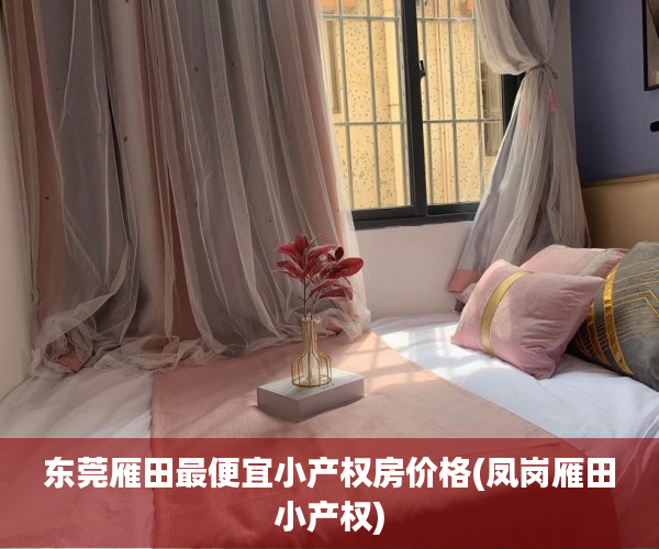 东莞雁田最便宜小产权房价格(凤岗雁田小产权) 东莞雁田最便宜小产权房价格(凤岗雁田小产权)