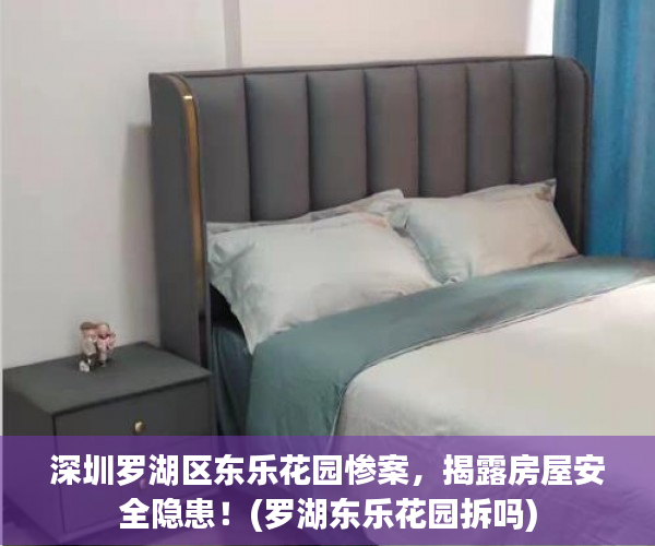 深圳罗湖区东乐花园惨案，揭露房屋安全隐患！(罗湖东乐花园拆吗)