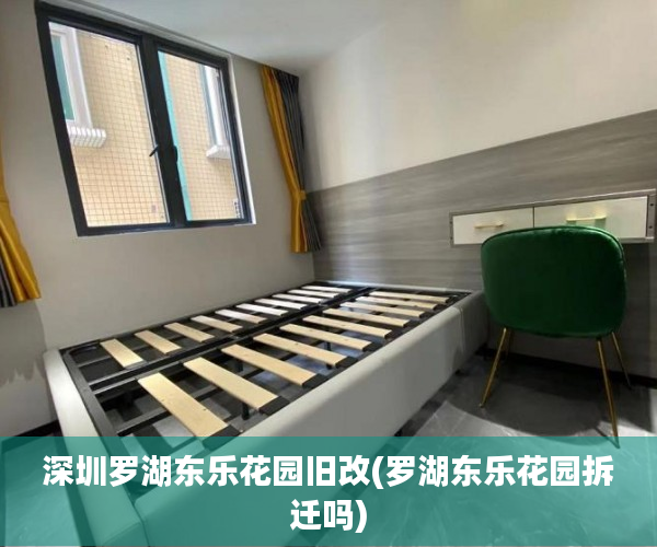深圳罗湖东乐花园旧改(罗湖东乐花园拆迁吗)
