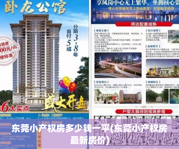 东莞小产权房多少钱一平(东莞小产权房最新房价) 东莞小产权房多少钱一平(东莞小产权房最新房价)