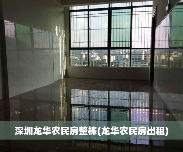 深圳龙华农民房整栋(龙华农民房出租)