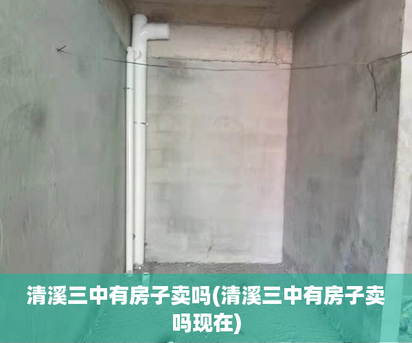 清溪三中有房子卖吗(清溪三中有房子卖吗现在) 清溪三中有房子卖吗(清溪三中有房子卖吗现在)