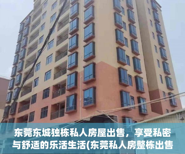 东莞东城独栋私人房屋出售，享受私密与舒适的乐活生活(东莞私人房整栋出售)