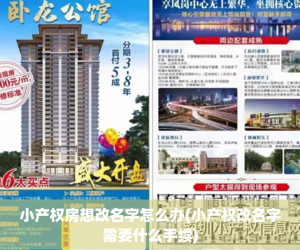 小产权房想改名字怎么办(小产权改名字需要什么手续)