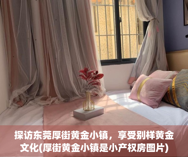 探访东莞厚街黄金小镇，享受别样黄金文化(厚街黄金小镇是小产权房图片)