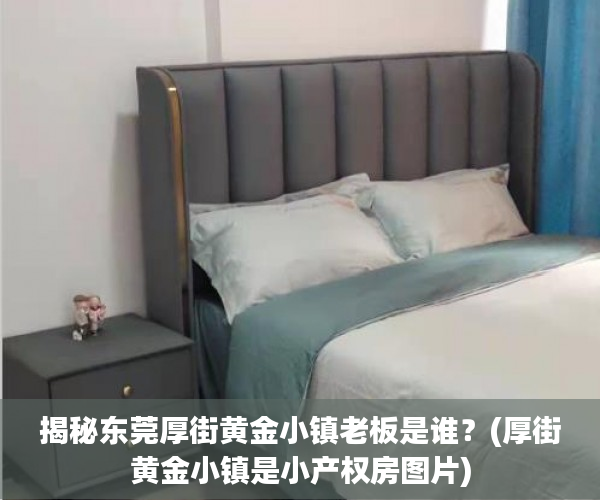 揭秘东莞厚街黄金小镇老板是谁？(厚街黄金小镇是小产权房图片)