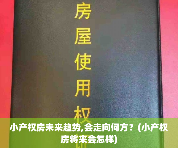 小产权房未来趋势,会走向何方？(小产权房将来会怎样)