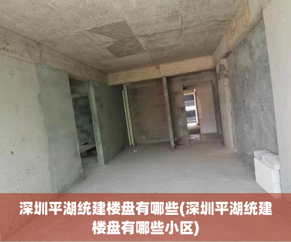 深圳平湖统建楼盘有哪些(深圳平湖统建楼盘有哪些小区) 深圳平湖统建楼盘有哪些(深圳平湖统建楼盘有哪些小区)