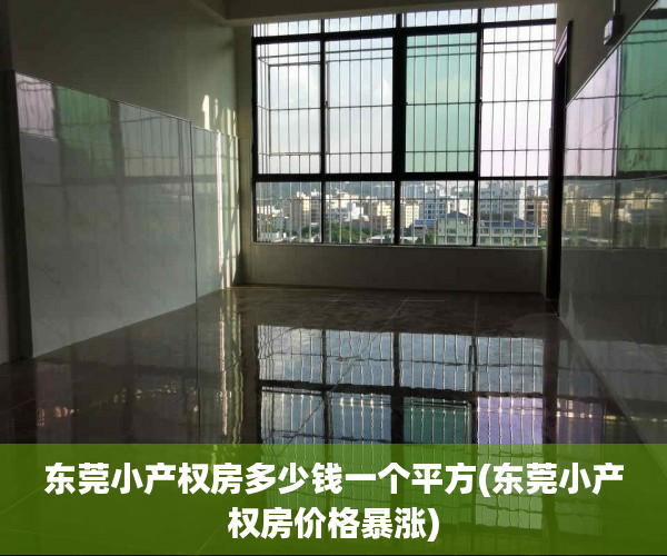 东莞小产权房多少钱一个平方(东莞小产权房价格暴涨) 东莞小产权房多少钱一个平方(东莞小产权房价格暴涨)